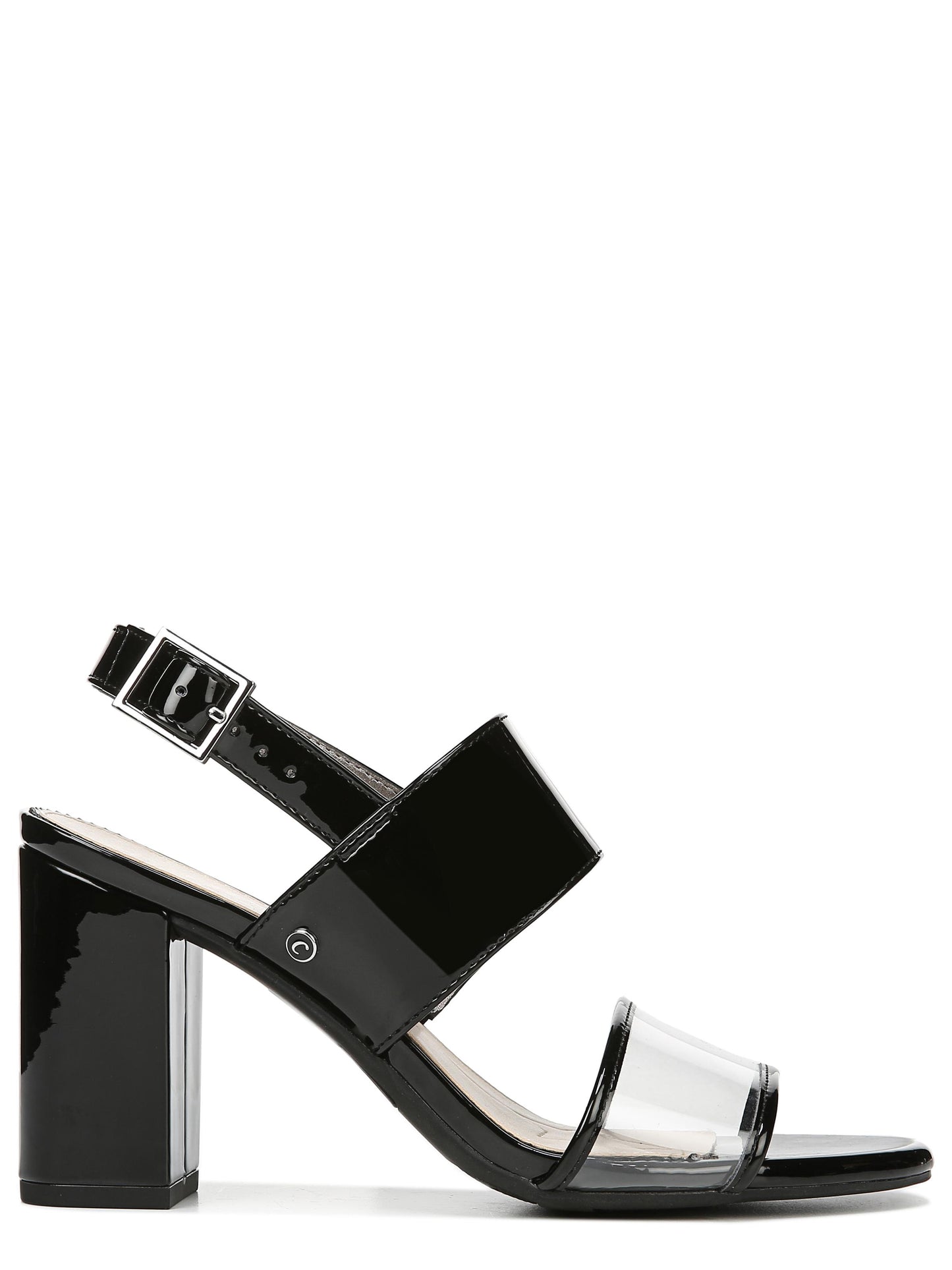 Sandálias femininas Olivia com tira no tornozelo Circus by Sam Edelman, pretas, tamanho 9M