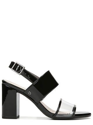 Sandálias femininas Olivia com tira no tornozelo Circus by Sam Edelman, pretas, tamanho 9M