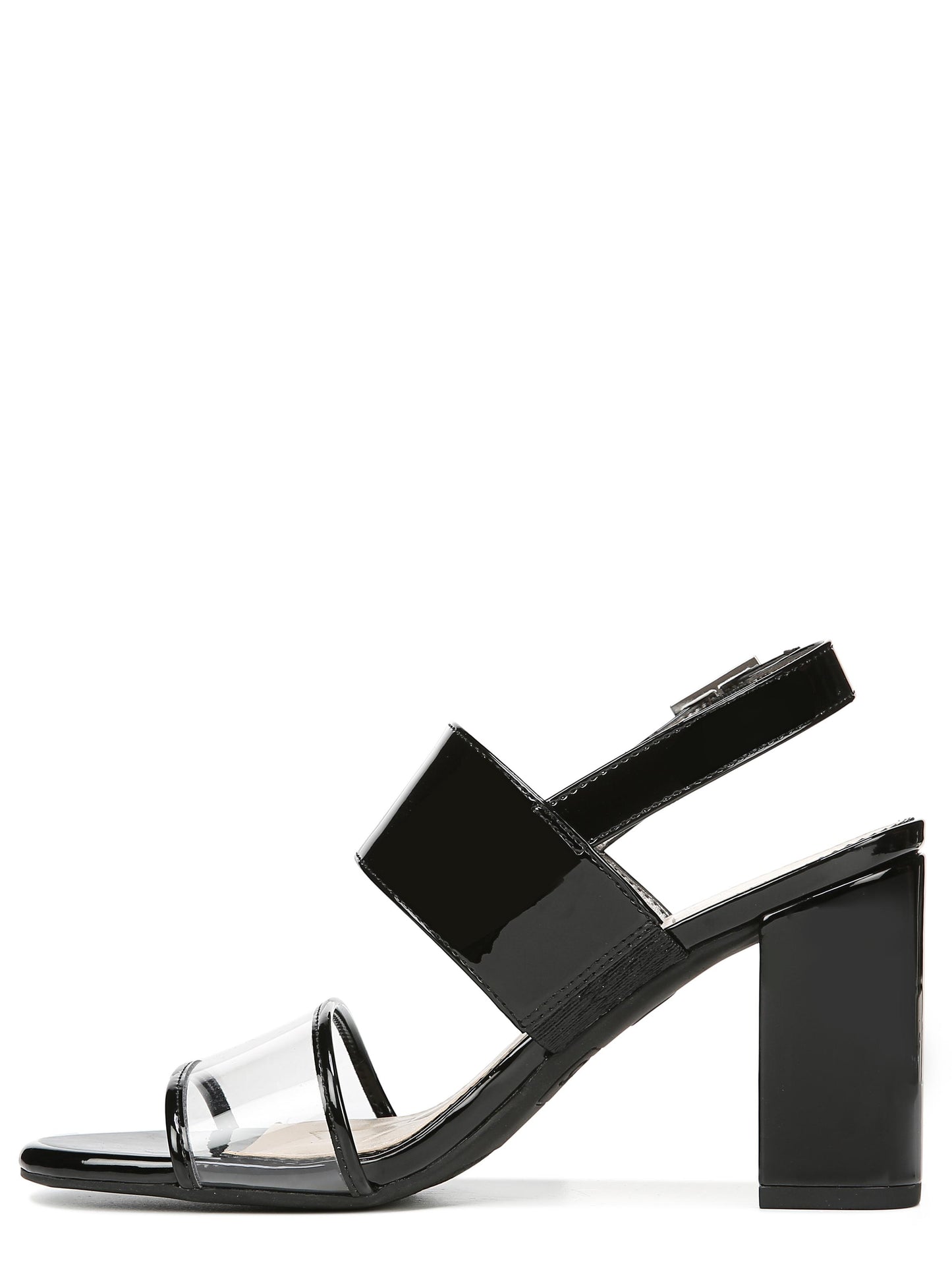 Sandálias femininas Olivia com tira no tornozelo Circus by Sam Edelman, pretas, tamanho 9M