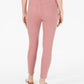 Calça jeans skinny de cintura alta infantil rosa da Celebrity, tamanho 15, marrom