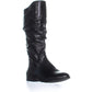 Botas femininas Style &amp; Co Kelimae Scrunched, pretas, tamanho 5 M