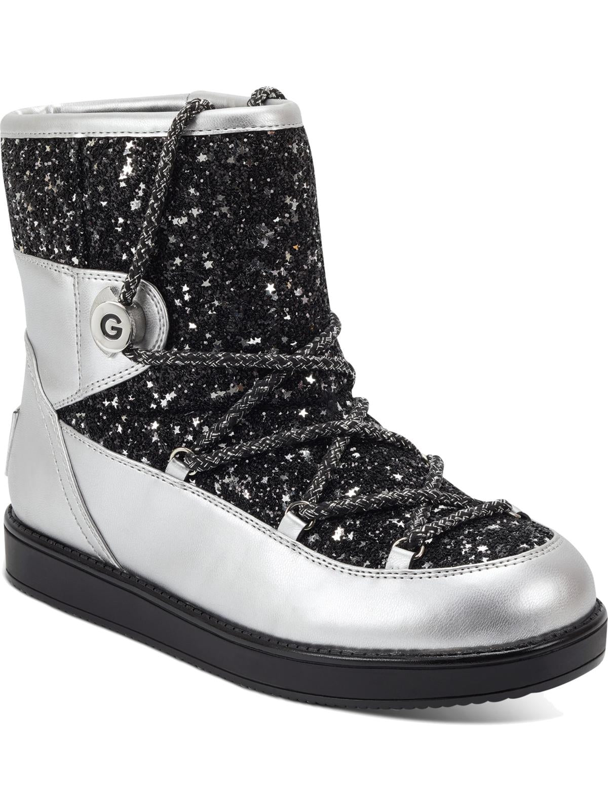 GBG Los Angeles Botas femininas Aylan Glitter Fashion Pretas 10 M