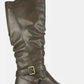 Bota feminina Liona Tall Knee High White Mountain, marrom, polida, PU liso, 9,5 M, marrom