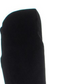 Botas femininas Hayley pretas com acolchoamento e salto bloco, bico redondo, tamanho 6 M