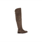 Botas femininas American Rag Adarra com bico fechado acima do joelho, tamanho 11 M, marrom
