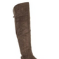 Botas femininas American Rag Adarra com bico fechado acima do joelho, tamanho 11 M, marrom