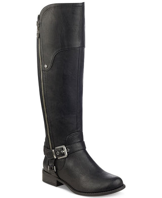 Guess Women's Harson5 Closed Toe Knee High Fashion Boots Dark Brown Size 9 MW