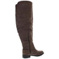 Botas femininas American Rag Adarra de cano alto, bico fechado, marrom, tamanho 8,5 M