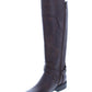 Botas Guss Harson acima do joelho de couro sintético femininas, marrom, tamanho 6 M