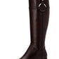Botas de montaria femininas Alfani Bexleyy de couro até o joelho, marrom, tamanho 5 M