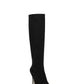 Botas femininas de cano alto, bico fino, da INC International Concepts, pretas, tamanho 8,5 M