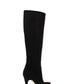 Botas femininas de cano alto, bico fino, da INC International Concepts, pretas, tamanho 8,5 M