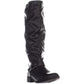 Botas femininas XOXO Minkler de cano alto, pretas, tamanho 11