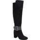 Bota feminina White Mountain Katrina Tall, preta, tamanho 8 M