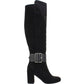 Bota feminina White Mountain Katrina Tall, preta, tamanho 8 M