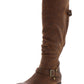 Botas de montaria femininas Yanessa Tall Baretraps, marrom, tamanho 6 M