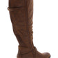 Botas de montaria femininas Yanessa Tall Baretraps, marrom, tamanho 6 M