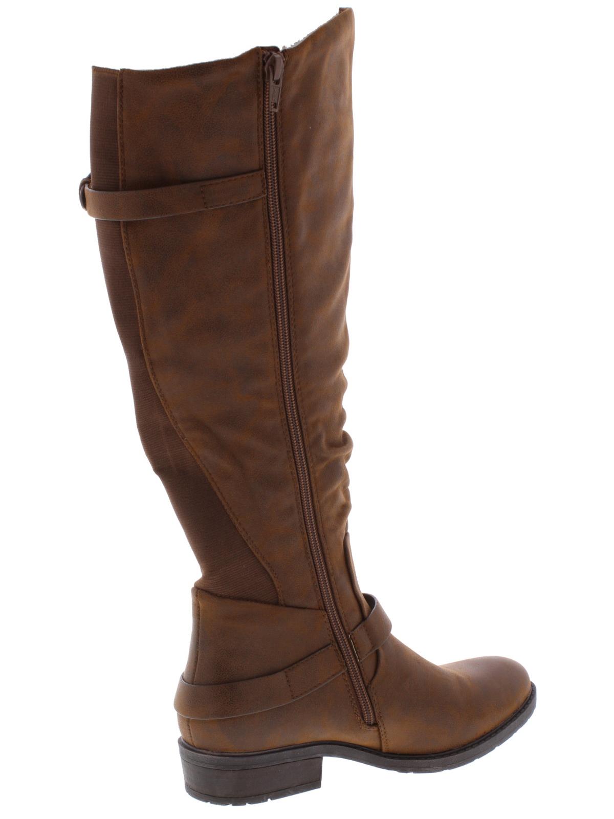 Botas de montaria femininas Yanessa Tall Baretraps, marrom, tamanho 6 M