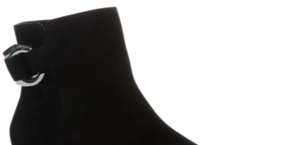 Steve Madden Sapatos Femininos Ringer Couro Biqueira Fechada Botas Fashion Preto Tamanho 10 M