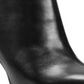 Nine West Botas de couro femininas pretas com plataforma acolchoada Querida, bico fino e zíper, tamanho 9 M