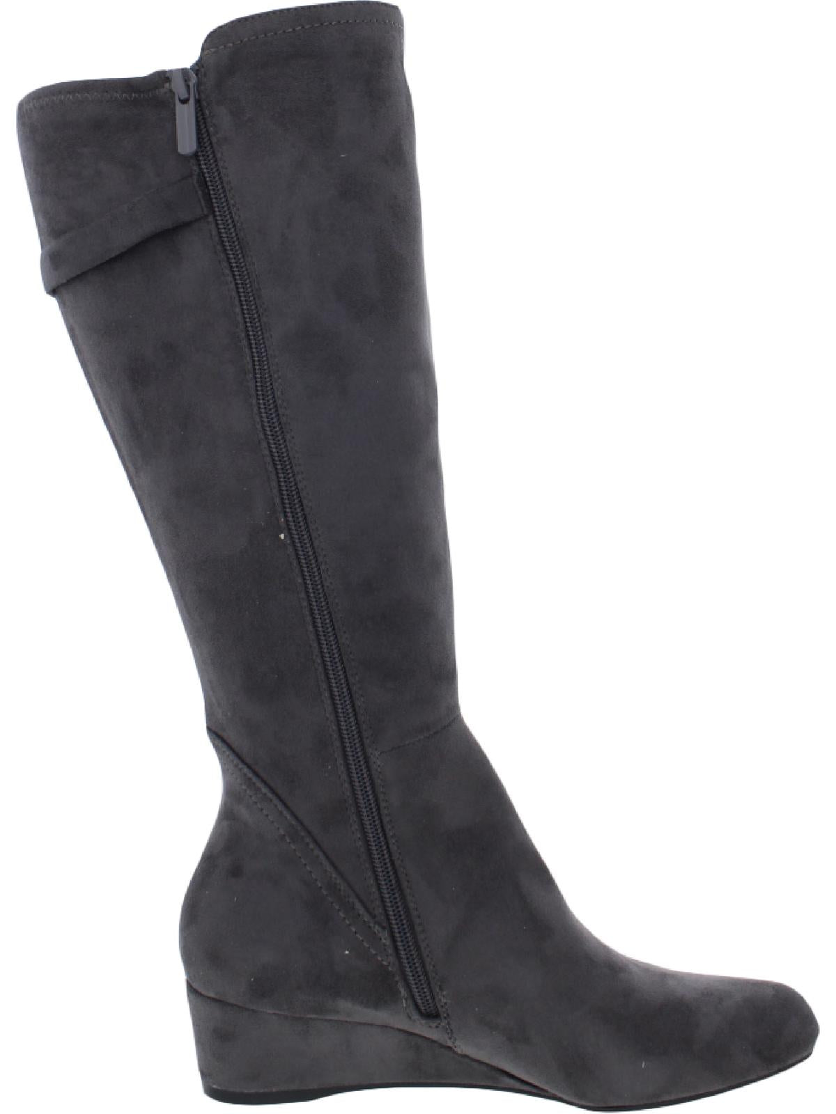 Botas sociais Glada Wedge Impo femininas, cinza, tamanho 8,5 M