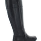 Botas de montaria femininas Ralph Lauren Bernadine em couro, pretas, tamanho 5 B