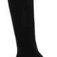 Botas femininas Sun + Stone Allicce de cano largo acima do joelho, tamanho 9, pretas