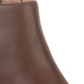 American Rag Botas femininas de couro marrom com amortecimento e conforto Eryn, bico fino, salto bloco e zíper, 6 m