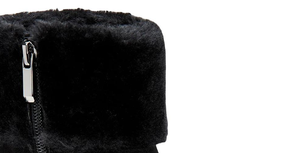 Botas Alfani Oreena Femininas de Camurça Sintética para Clima Frio, Pretas, 6 Médias