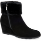 Botas Alfani Oreena Femininas de Camurça Sintética para Clima Frio, Pretas, 6 Médias