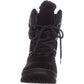 Botas de inverno femininas Baretraps Aero Suede até o tornozelo, pretas, tamanho 5 M