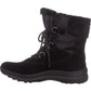 Botas de inverno femininas Baretraps Aero Suede até o tornozelo, pretas, tamanho 5 M