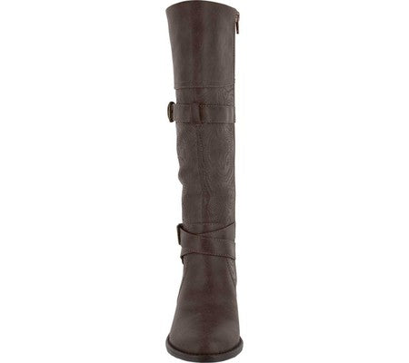 Easy Street Kelsa Plus Wide Calf Marrom Feminino Tamanho 6,5 M