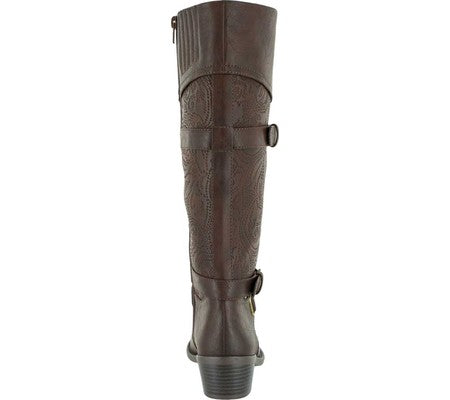 Easy Street Kelsa Plus Wide Calf Marrom Feminino Tamanho 6,5 M