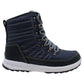 Botas femininas Khombu Elsa de pele sintética com bico fechado e cano curto para clima frio, azul, tamanho 6,5 M