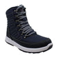 Botas femininas Khombu Elsa de pele sintética com bico fechado e cano curto para clima frio, azul, tamanho 6,5 M