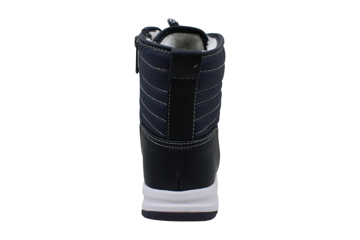 Botas femininas Khombu Elsa de pele sintética com bico fechado e cano curto para clima frio, azul, tamanho 6,5 M