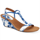 Sandálias Mulan Wedge Femininas Style &amp; Co Azul Tamanho 8,5M