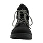 Botas femininas White Mountain Sandro de couro com bico fechado, tamanho 5,5 M, cinza