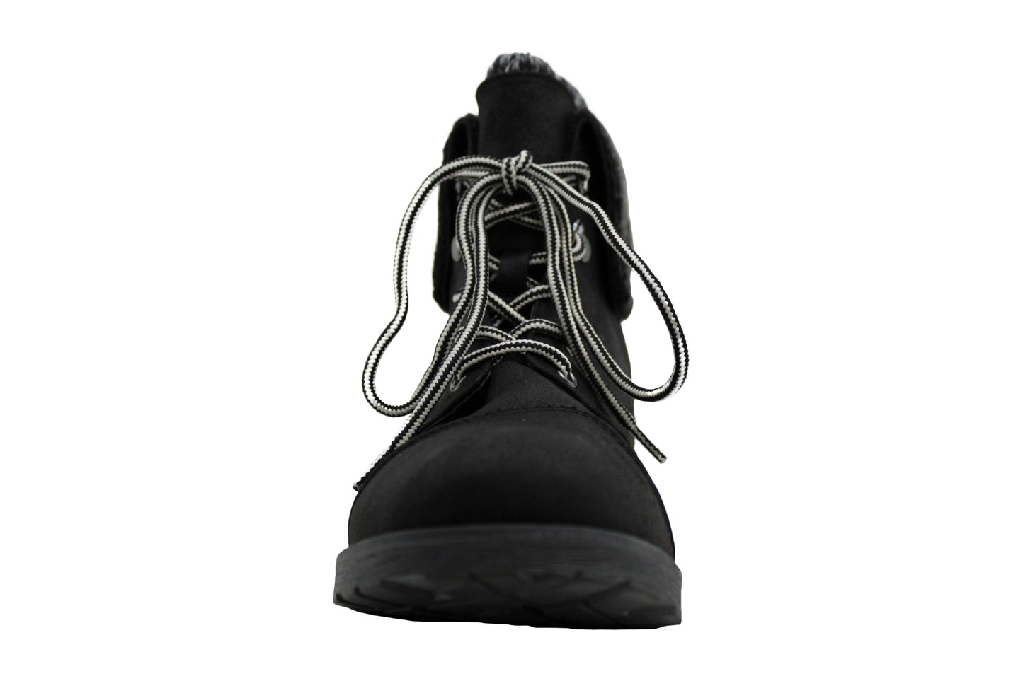 Botas femininas White Mountain Sandro de couro com bico fechado, tamanho 5,5 M, cinza