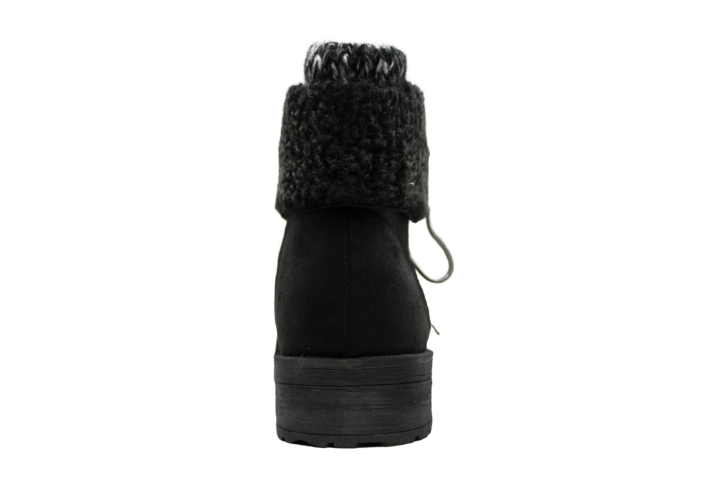 Botas femininas White Mountain Sandro de couro com bico fechado, tamanho 5,5 M, cinza