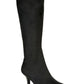 Botas Impo Noland Wide-Width Wide-Calf Bico Fino Tecido Preto Tamanho 8W