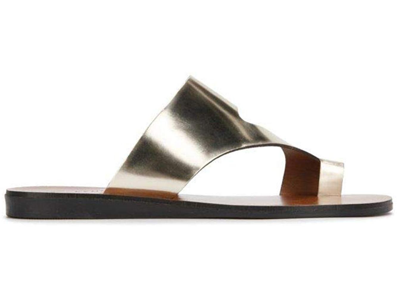 Sandália feminina Kenneth Cole New York Palm, ouro claro, 8,5 m