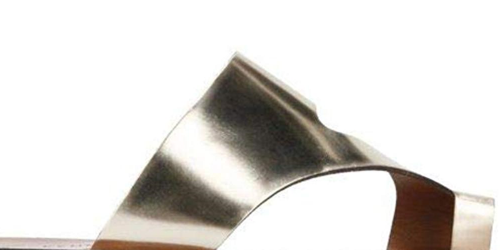 Sandália feminina Kenneth Cole New York Palm, ouro claro, 8,5 m