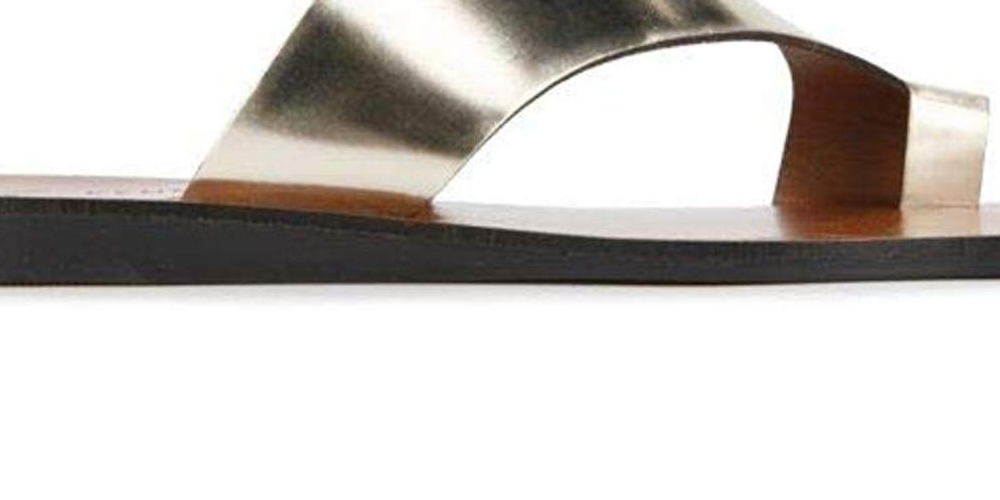 Sandália feminina Kenneth Cole New York Palm, ouro claro, 8,5 m