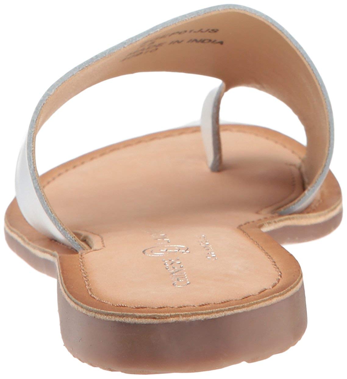 Sandália Gemmy Slide Feminina Chinese Laundry, Couro Branco, 8 M