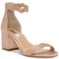 INC International Concepts Hadwin2 Tecido Aberto Toe Feminino Ocasião Especial Blush Tamanho 9