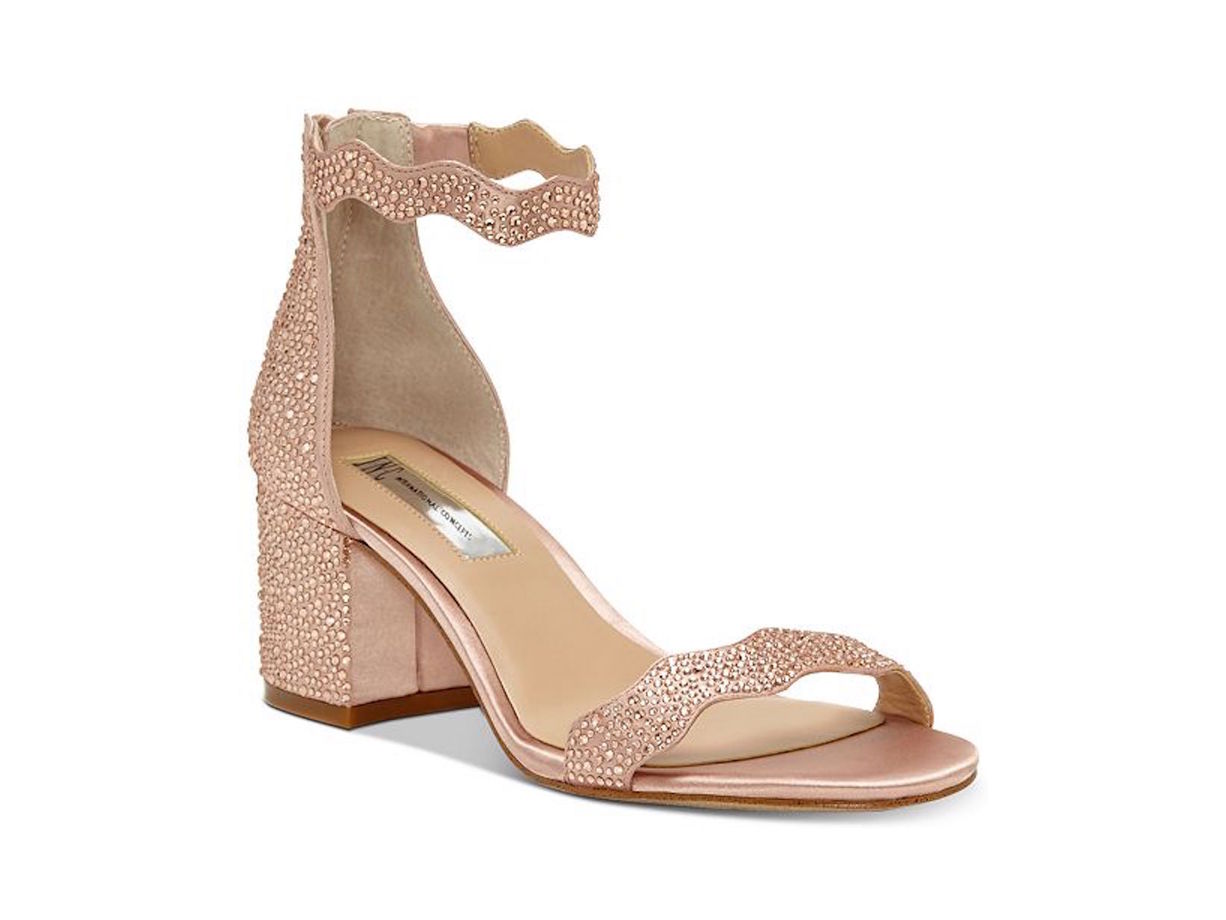 INC International Concepts Hadwin2 Tecido Aberto Toe Feminino Ocasião Especial Blush Tamanho 9