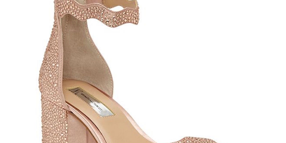INC International Concepts Hadwin2 Tecido Aberto Toe Feminino Ocasião Especial Blush Tamanho 9