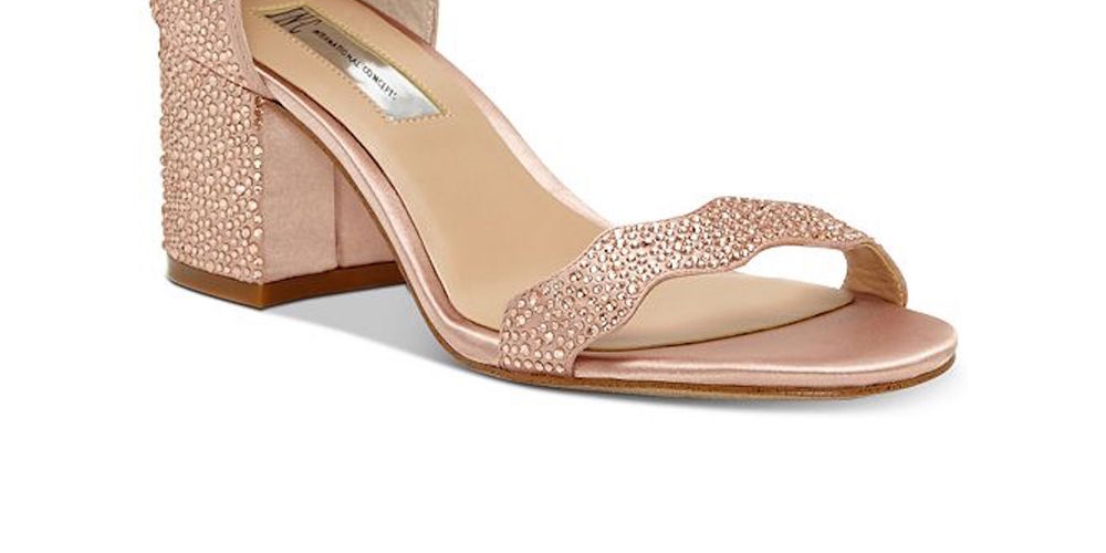 INC International Concepts Hadwin2 Tecido Aberto Toe Feminino Ocasião Especial Blush Tamanho 9